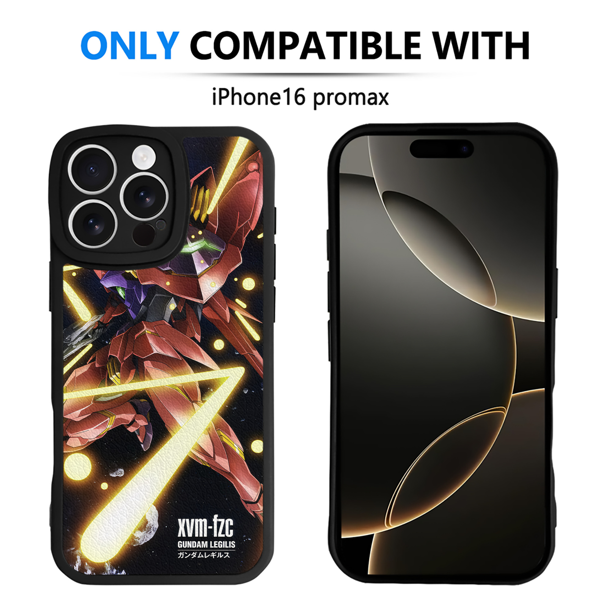 （画像用） 機動戦士ガンダム Mobile Suit Gundam 【iPhone 16シリーズ対応】シリコンスマホケース（レザー調） 材質：シリコン
